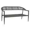 Home ESPRIT Aluminum Garden Sofa 131 X 55 X 76 Cm