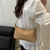2025 new holiday style straw weaving women's summer popular weaving seaside beach large capacity chain shoulder tote bag