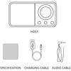 Portable Retro Bluetooth Speaker with FM Radio,TF Card/AUX Built-in Mic for Hands-Free Calls/Outdoor/Travel/Gift