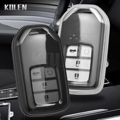 TPU Car Remote Key Case Cover Shell Fob For Honda CRV CR-V Fit Civic Accord HR-V HRV City Odyssey XR-V Key Accessories Keychain