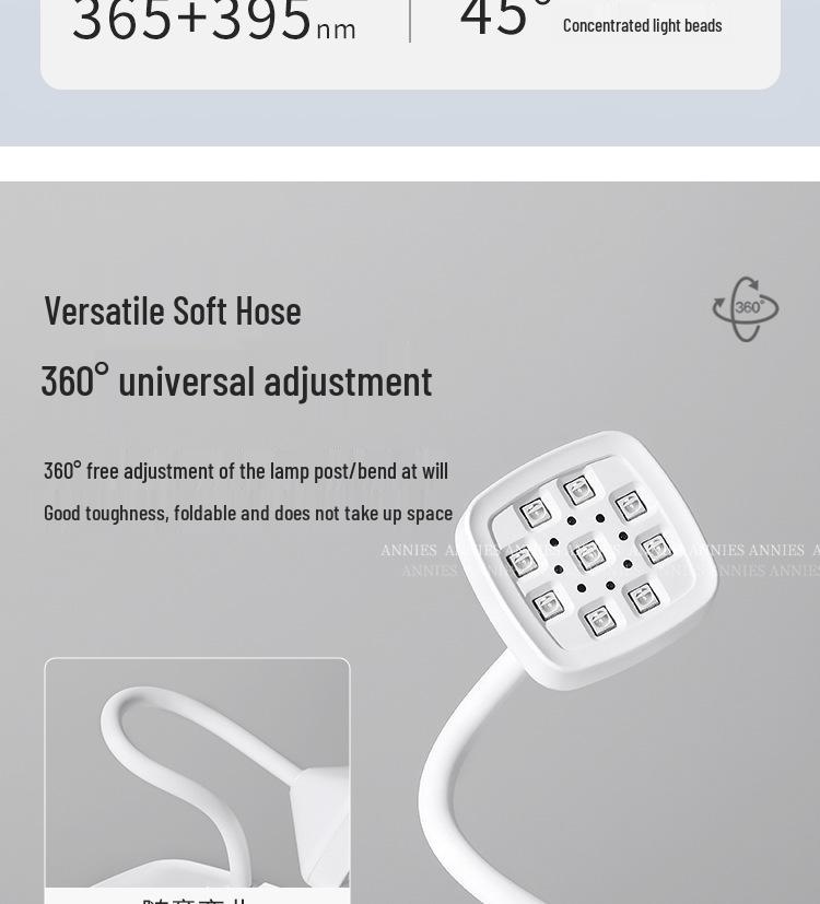 Quick-Dry Rechargeable Nail Lamp: Lotus Design for Gel Tips & Rhinestones, Hand-Safe, Special Light Therapy.