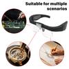 Adjustable Magnification Magnifying Glasses 1.5X-5.0X with USB Rechargeable LED Light - Head Mounted Eyewear for Precision Tasks