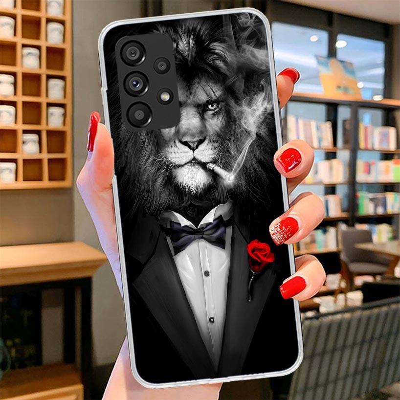Man Suit Shirt Tie Phone Case For Samsung Galaxy A17 A37 A57 A16 A26 A36 A56 A15 A25 A35 A55 A14 A24 A34 A54 A13 A23 A33 A53 Gal