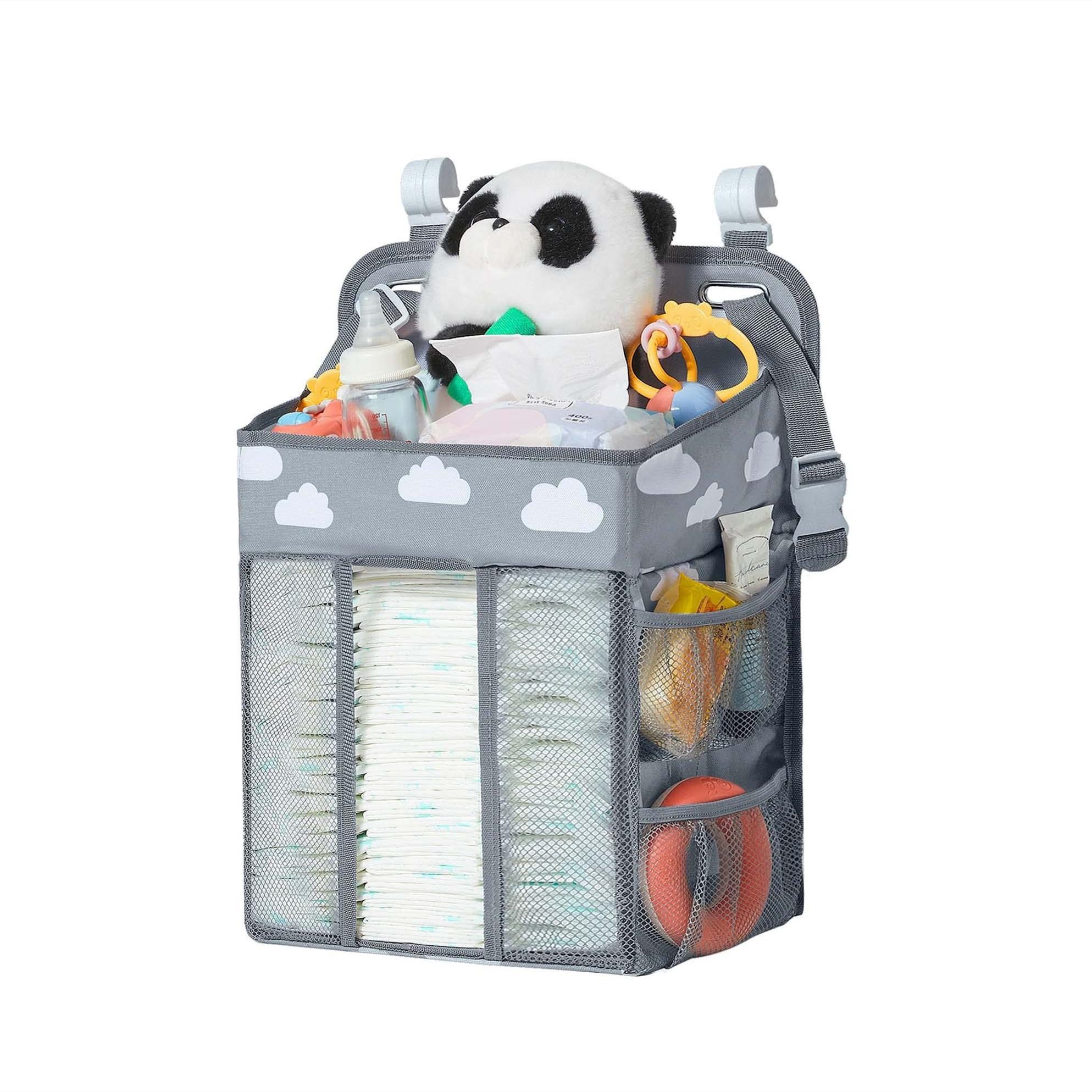 

Подвесная сумка для хранения подгузников для детской кроватки, органайзер для подгузников, сумка-органайзер для детской кроватки, комплект постельного белья для младенцев