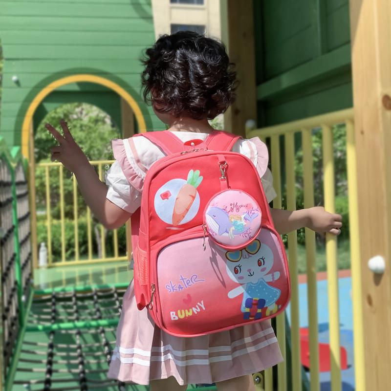Stylish Cute Large Capacity Oxford Cloth Backpack For Kids With Cartoon Design