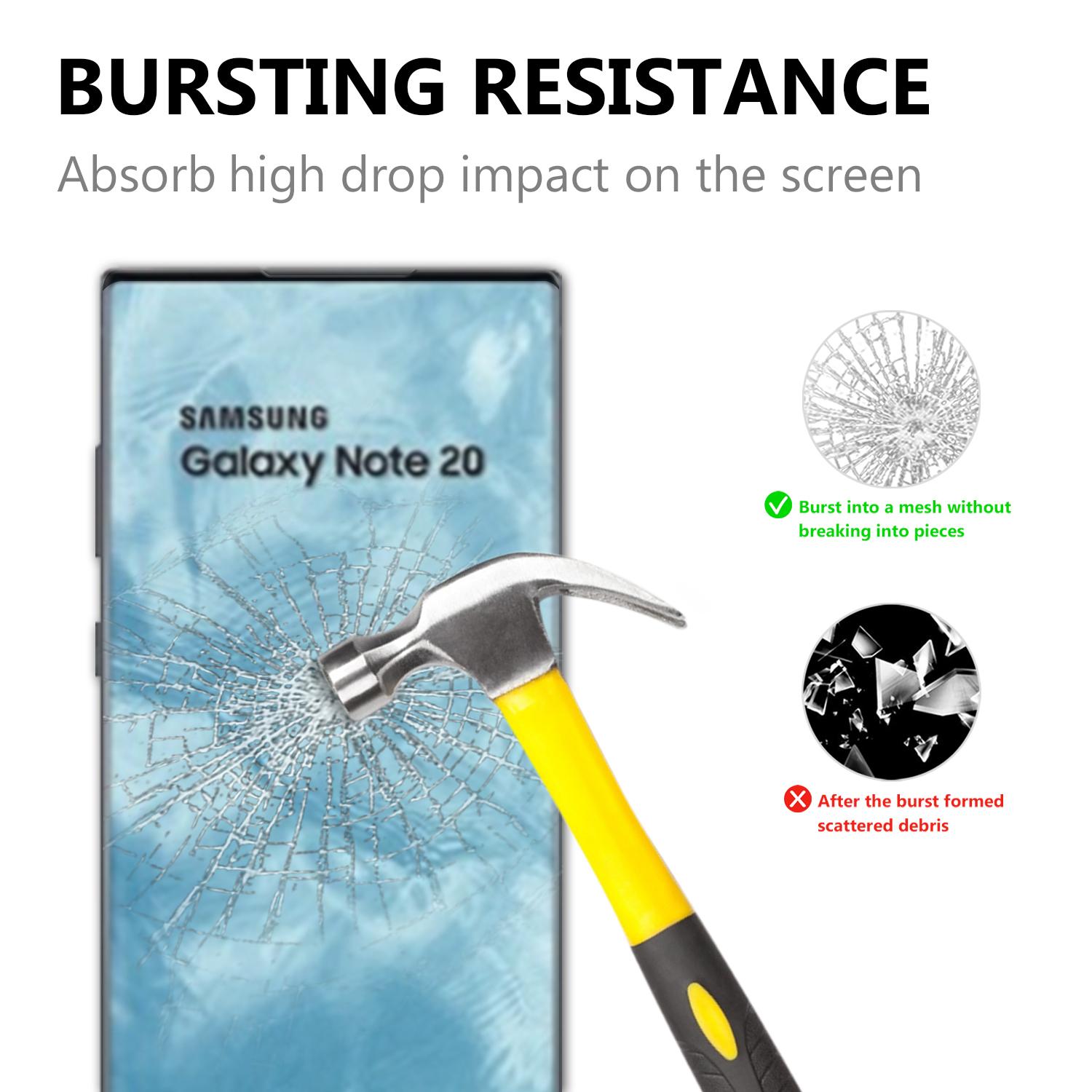 

Ultra Clear 3D Tempered Glass Full Screen Guard Film for Samsung Galaxy Note20/Note20 5G Type A