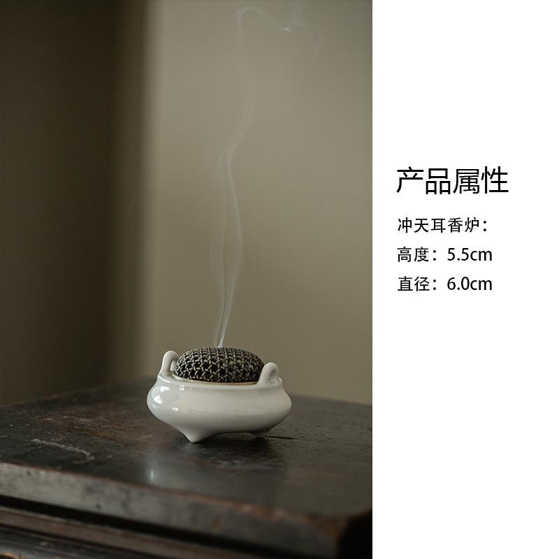 Plant Ash Incense Holder Mist Smoking Steamers Incense Burners Aromatherapy Smell Distributor Censer Tea Services Ornaments Gift