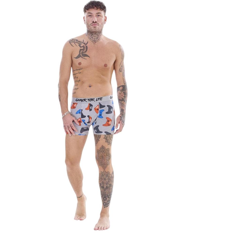 Floso Chlapecké bavlněné boxerky Gamer For Life (Balení po 5)