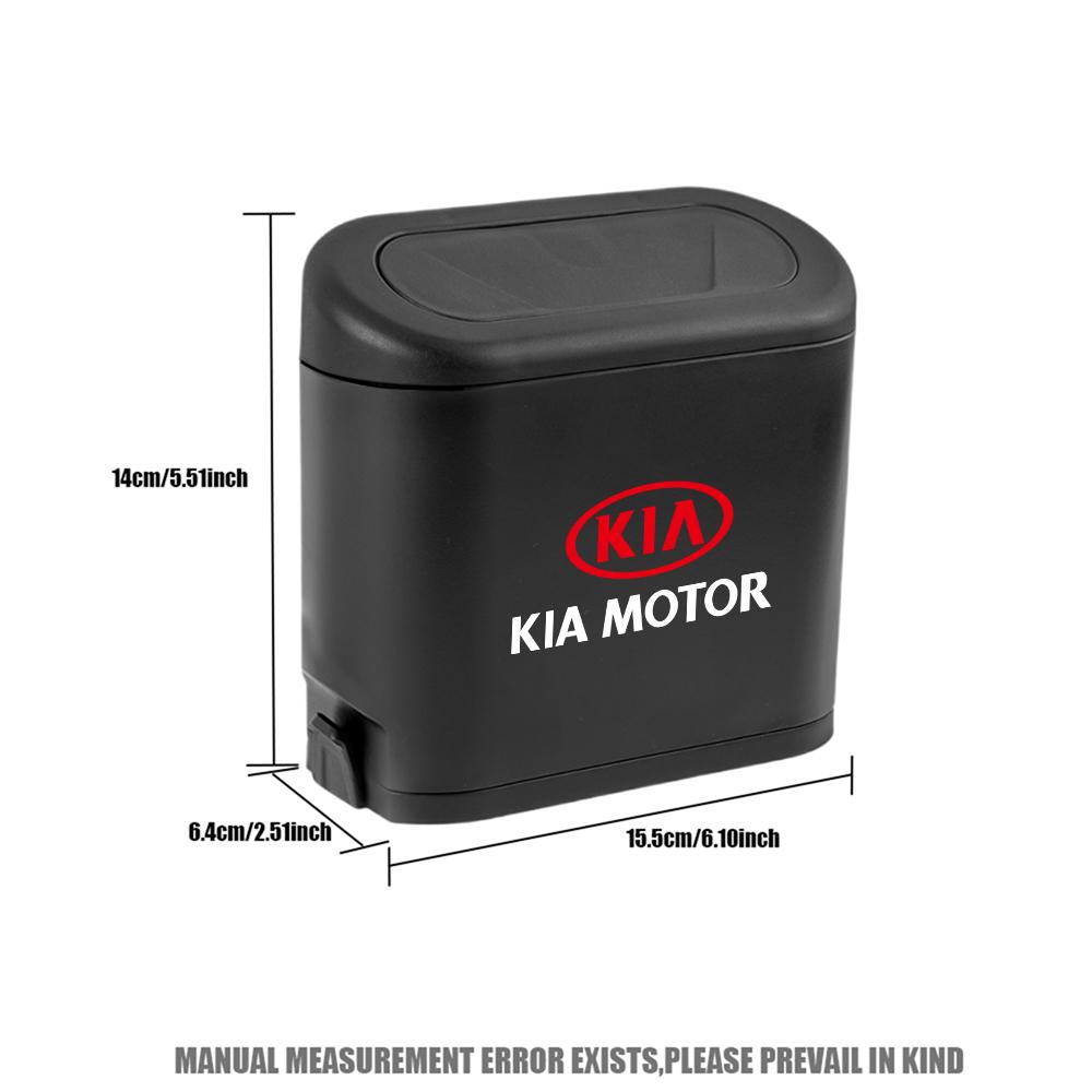 Pattumiera per Auto Custodia per Polvere Rifiuti Veicolo Scatola Portaoggetti Pattumiera Lattina Accessori Auto Per KIA Rio Ceed Sportage Cerato Soul Sorento Niro
