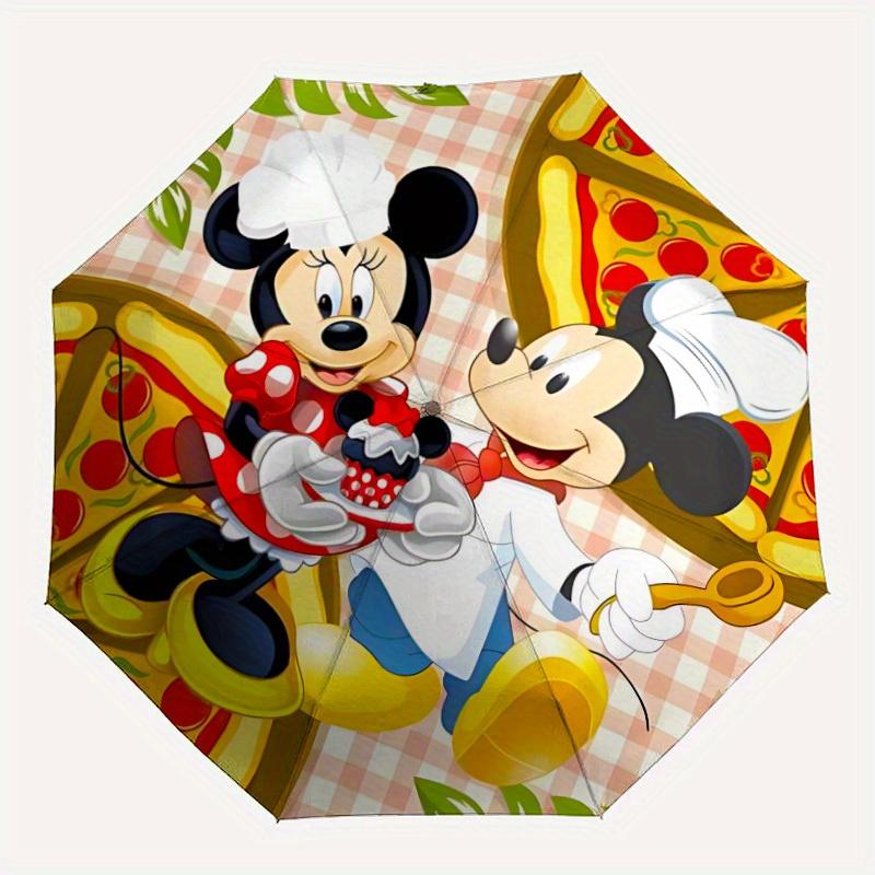 

1pc Mickey, MinnieDesign Automatic Opening/Closing Folding Umbrella with 8 Iron Ribs, Portable Sunshade for Men and Women y250724047