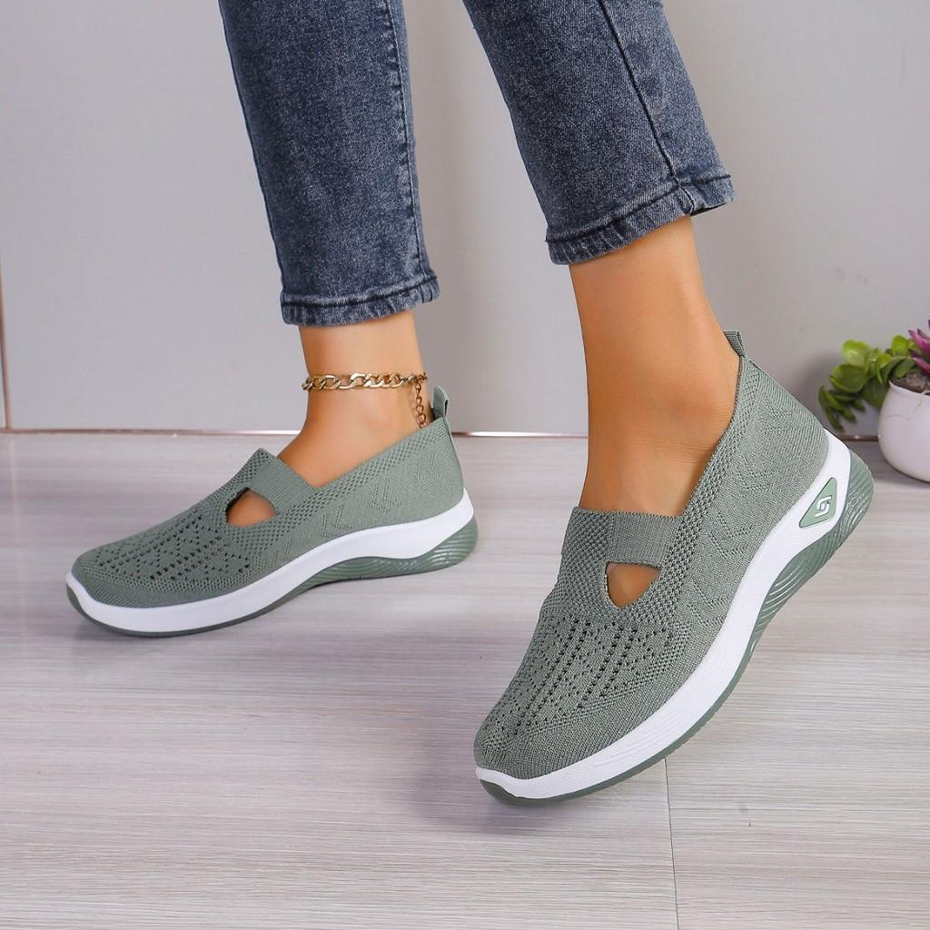 Casual Womens Breathable Mesh Slipon Shoes For Summer Comfort And Walking
