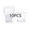 10/20 Pcs 60ml Transparent Disposable Dessert Cups, Trapezoid Mini Cups, Containers for Restaurant Party Desserts,, Ice Cream.