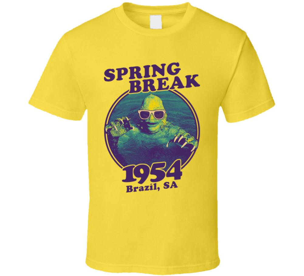 Spring Break 1954 Brazil Creature From The Black Lagoon T Shirt Mens Womens Tees Top 2XL