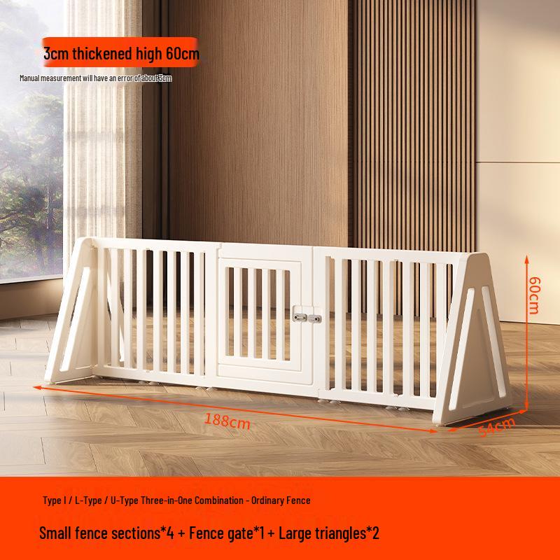60CM High Transparent Indoor Dog Fence - Flexible Barrier for Small Pets
