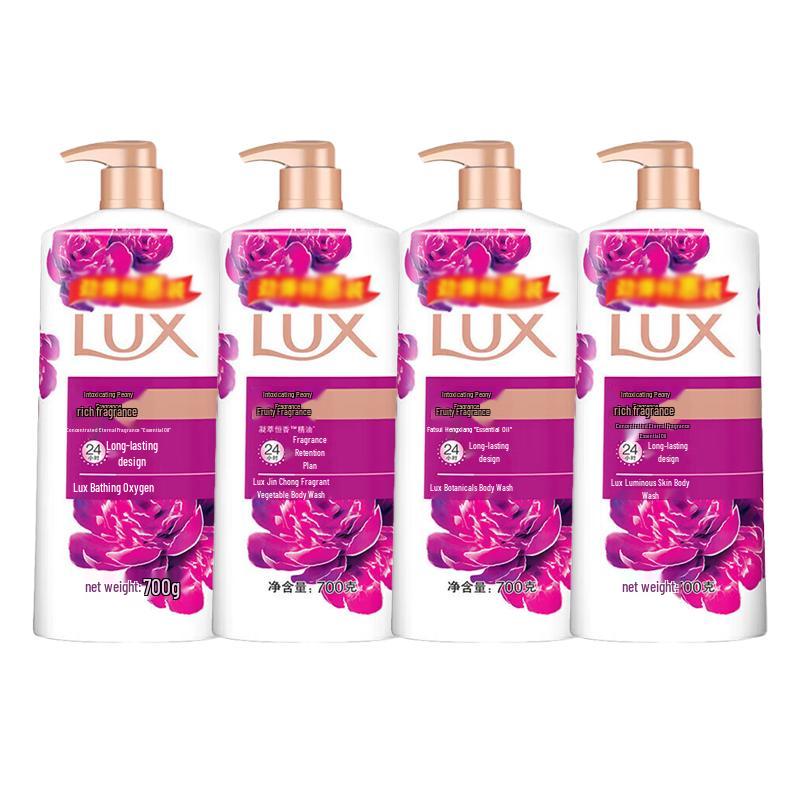 lux Peony Fragrance Shower Gel 4x700g Pack