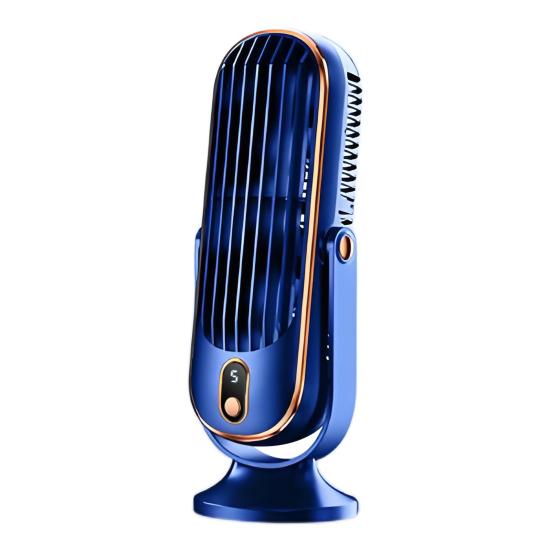 Bærbar skrivebordsvifte 5 hastigheter Sterk luftstrøm Lavt støynivå Oppladbar personlig bordvifte Mini klimaanleggvifte