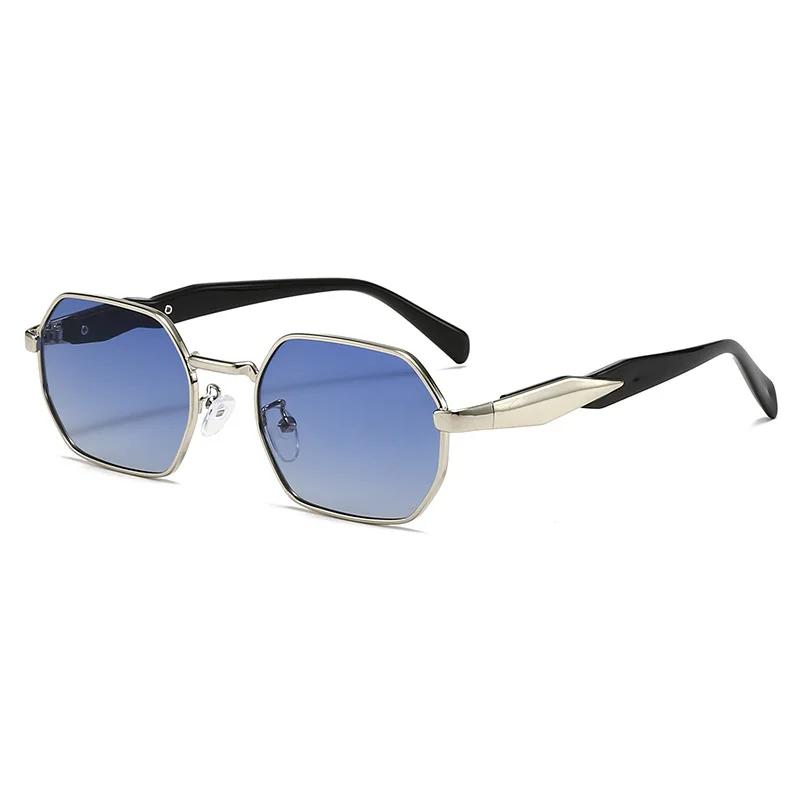 New Retro Sunglasses Women Men Fashion Polygonal Metal Frame Luxury Brand Designer UV400 Sun Glasses