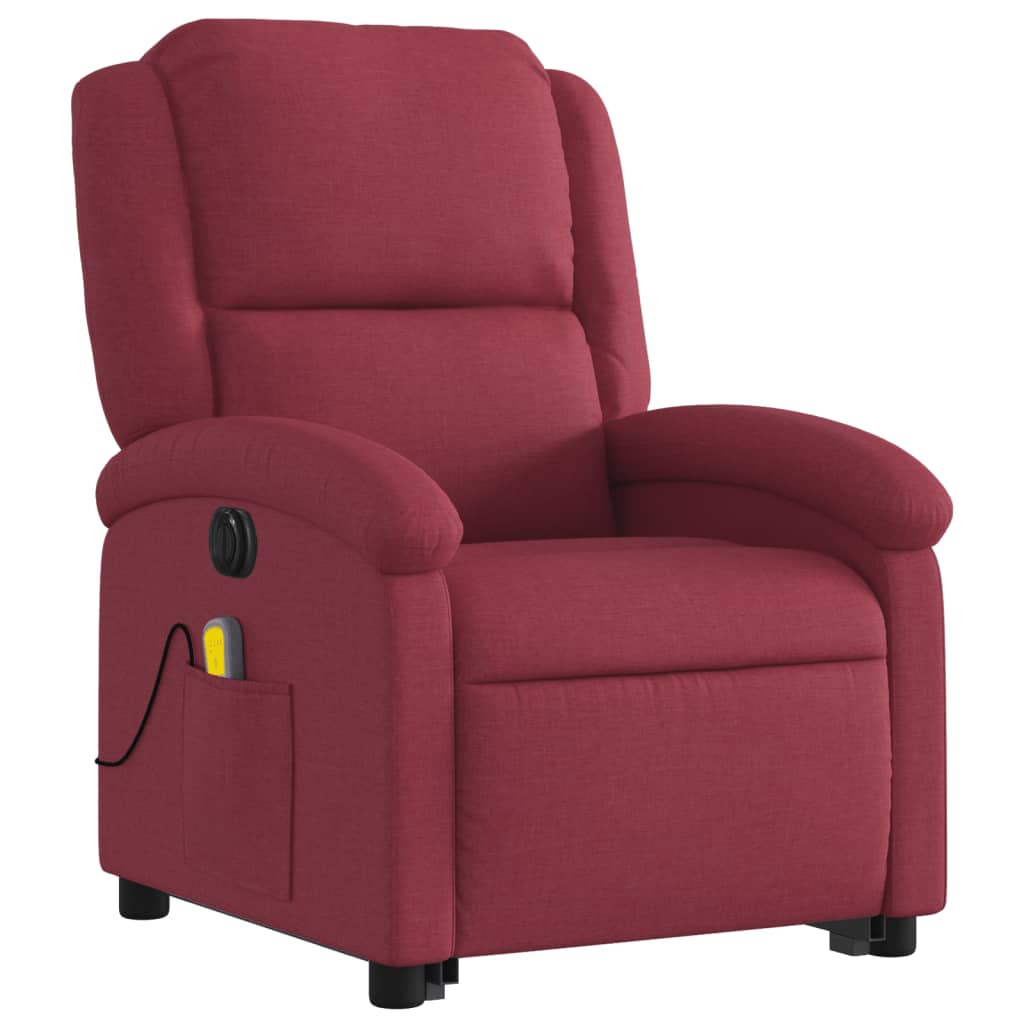 Vidaxl Lift-Up Massage Chair, Electric, Reclining, Red