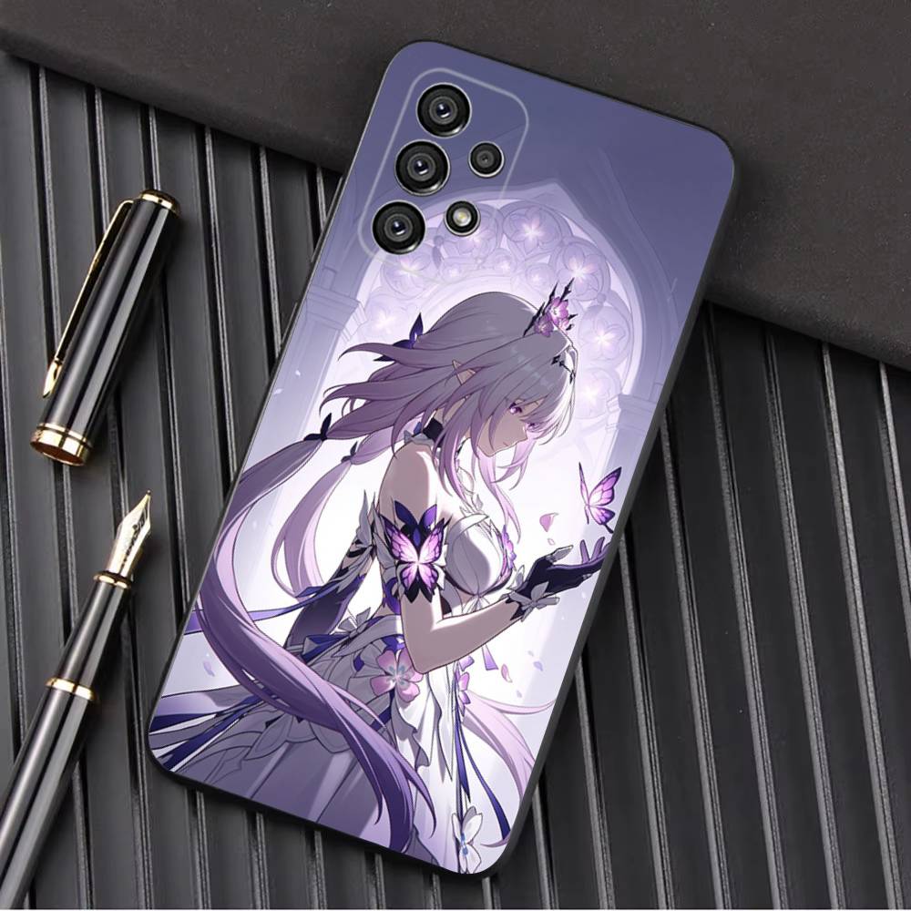 H-Honkai Castorice Star R-Rail Phone Case For Samsung Galaxy A13,A21s,A22,A31,A32,A52,A53,A71,A80,A91 Soft Black Shell