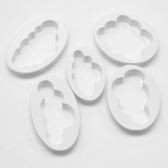 5Pcs Cloud Cake Cookie Biscuit Cutter Fondant Mold Decorating DIY Baking Tool