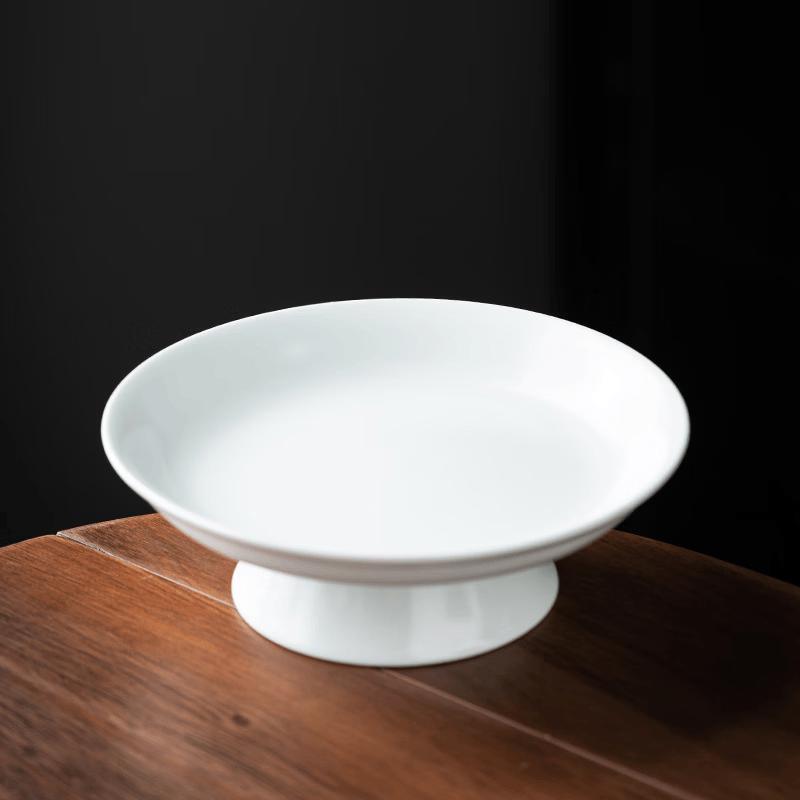 Ceramic High-Footed Fruit & Snack Plate
