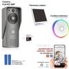 Portier Vidéo - KYF - Wifi - Rechargeable avec panneau solaire - Carillon intérieur et Carte SD 16Go