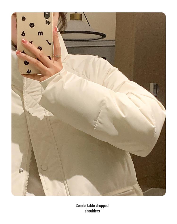 2024 Women's Winter Cotton-Padded Jacket: Stylish, Thick, Versatile, Short Coat for Students