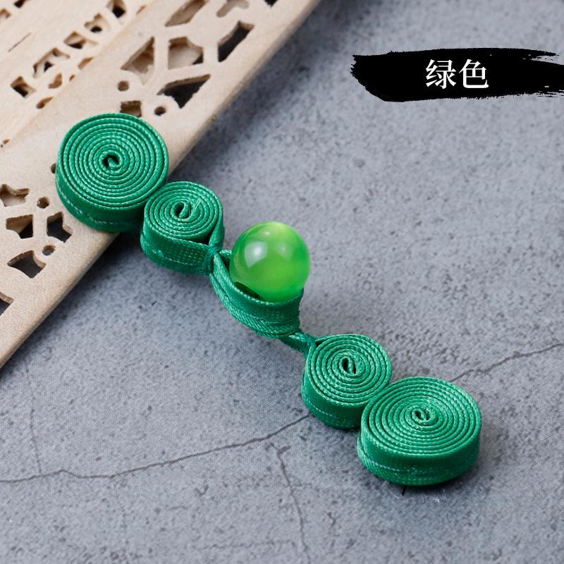 5 Pair Cheongsam Buttons Jade Beads Gourd Disc Buttons Handwoven Cloth Buttons Tang Clothing Decorative Accessories