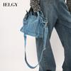 IELGY Denim Handbags High-end Design Sense Niche All-match Crossbody Shoulder Bag