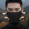 Neck Protection Warm Face Cover Hollow Mesh Cycling Face Mask Face Scarves Warm Riding Mask  Sports