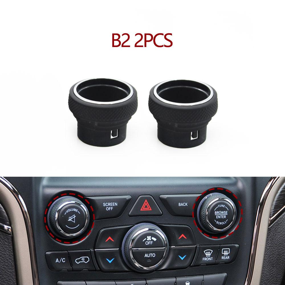 Front Central Console Radio Volume Rotary Knob Air Conditioning Heater Climate Control Button Cover For Jeep Grand Cherokee WK2