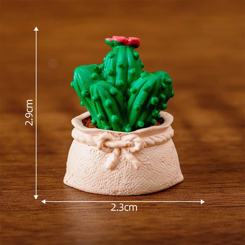 

1:6 Dollhouse Miniature Potted Plants Model Green Leafed Plant Pot Bonsai Household Garden Decoration Plaything Doll House Accessories