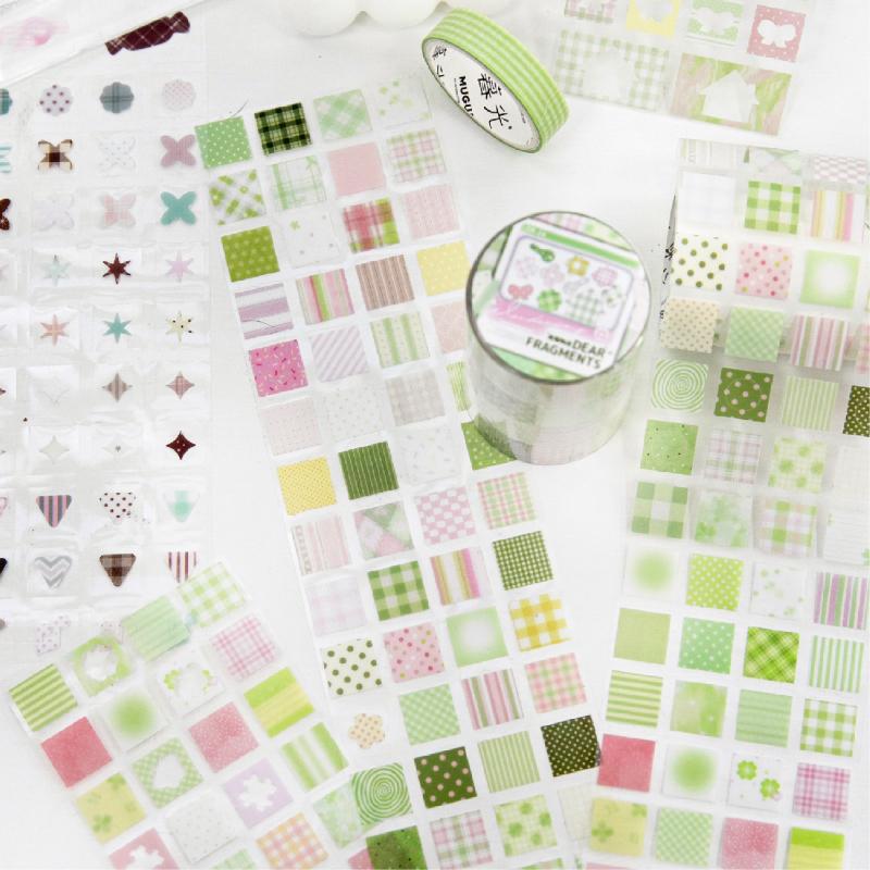 Cute Strolling through the Grid PET Tape 60mm X 2m DIY Scrapbooking Collage Stationery Decor Journal Sticker Adhesive Tapes