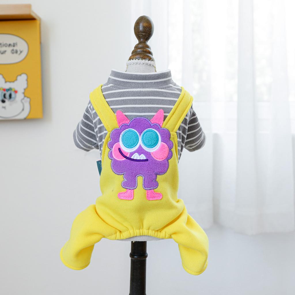 PETCIRCLE Pet Circle Dog Quad Pet Clothing Clothing Corduroy Good Friends Overalls Collection