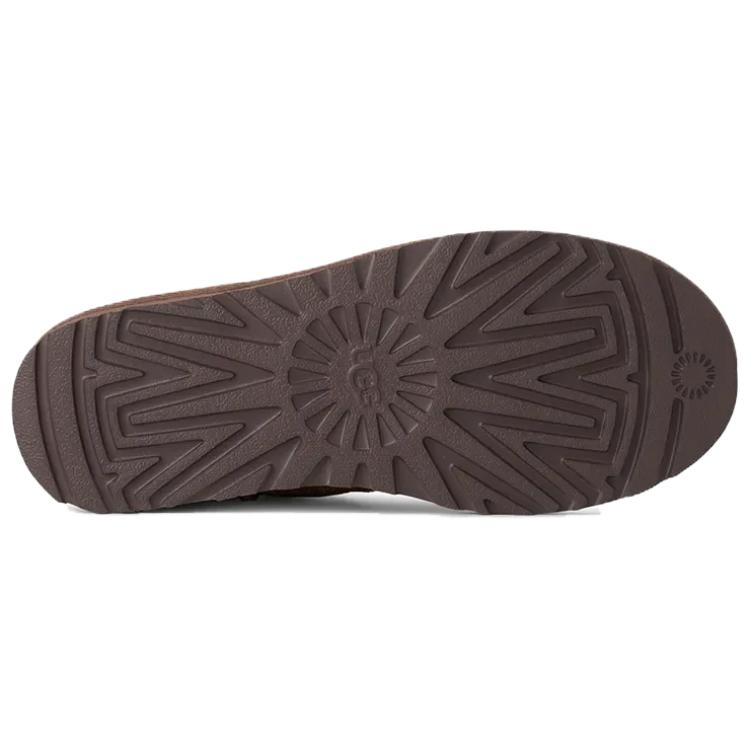 UGG מגפי שלג קלאסיים אולטרה מיני מעור כבשים חמים נוחים רב-תכליתיים עד הקרסול מגפי נשים אדום-לבני 1171538-RYK