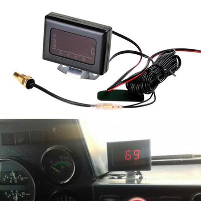 Universal Digital Water Temperature Gauge Kit and Sensor Plug for Car Engine