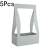 5Pcs Holiday Gift Elegant Design Double Sided Convenient Kraft Paper Portable Wrapping Box Water Proof Flower Basket