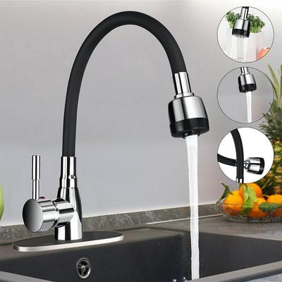 Kitchen Faucet Hot Cold Water Tap Household Booster Rotatable Flexible Hose Sink Vegetable Washing Basin Hand Washing Anti Splash Tap