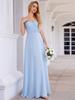 Ever-Pretty Women's A-Line Cross Back Sleeveless Pleated Chiffon Bridesmaid Dress With Embroidery Decoration