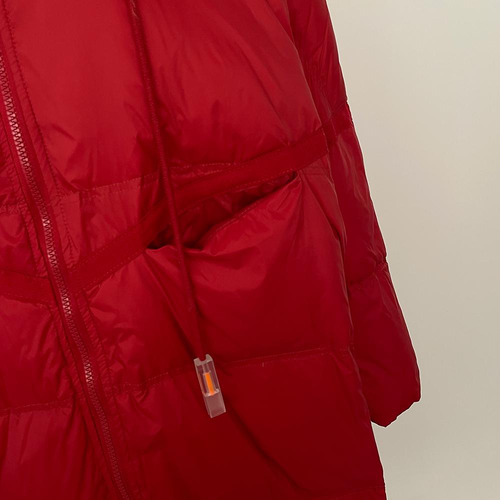 OFTBUY 2024 Winter Weiße Entendaunenmäntel Klassische Dicke X-Lange Warme Jacke Elegante Große Lose Daunenjacke Mit Kapuze