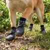 4PCS Adjustable Straps Dog Paw Protection Waterproof Elastic Dog Booties  All Seasons