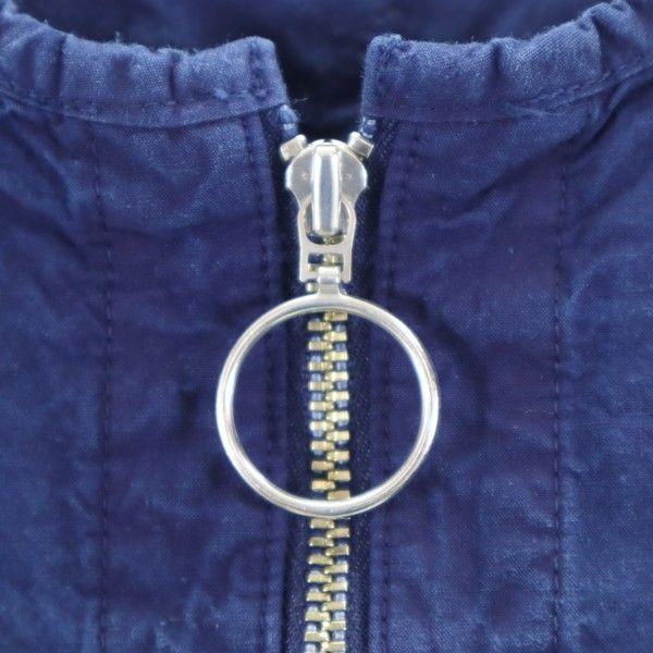 unused Johnbull Long sleeve Half zip shirt S Navy blue Overdyed Pullover Men's Used