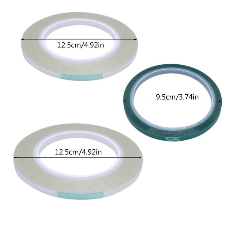 Leader Tape for Reel To Reel Tapes 1/4" 1PC Green 2PCS Transparency DIY Speaker Accessories Set
