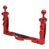 Dual Handheld Tray Stabilizer Rig Diving Underwater DSLR Camera Housings Tray for Sony