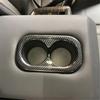 Carbon Fiber Rear Water Cup Holder Frame Cover Trim For Honda CR-V CRV 2023 2024