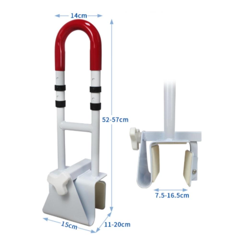 Bathtub Safety Rail with Clamp Non-Slip Durable for Elderly