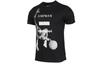T Shirts Men's Black Crew Neck Moderate Straight Fit