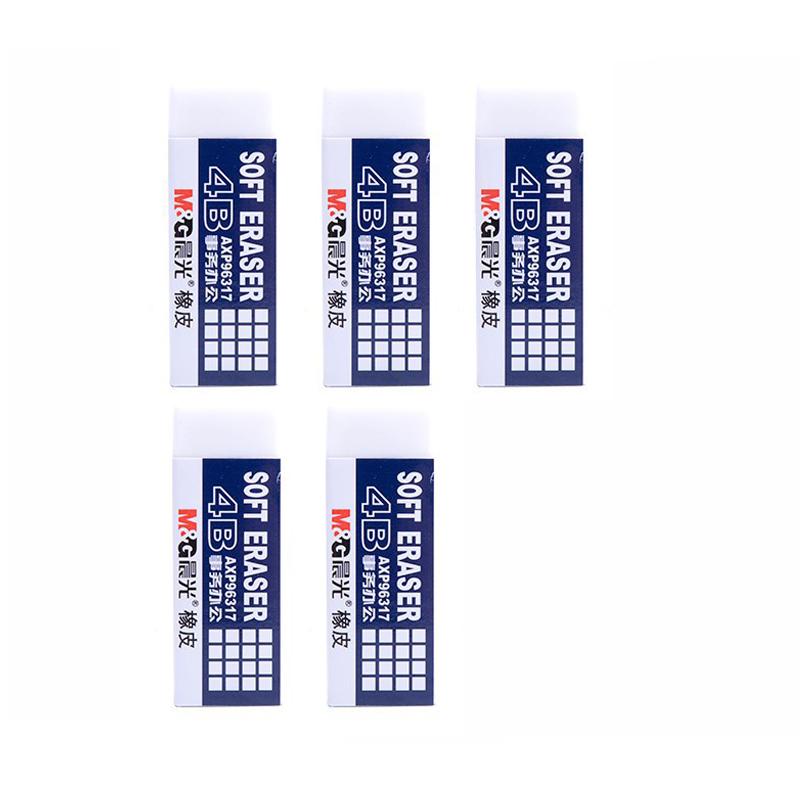 

5pcs 4B Erasers Soft Rubber Erasers Pencil Eraser Erasers for Kids Sketches Paintings Fine Arts Eraser Students Drawing Tools M