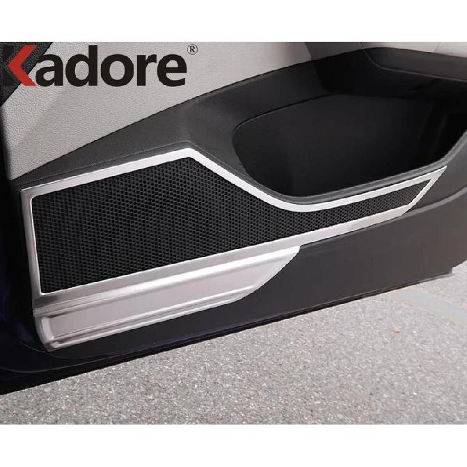 For Volkswagen VW T-cross Tcross 2018- Steel Car Inner Door Audio Speaker Cover Trim Loudspeaker Frame Accessories