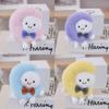 Cute Moon Plush Doll Keychain With Pp Cotton Filling For Backpack Decor And Gift
